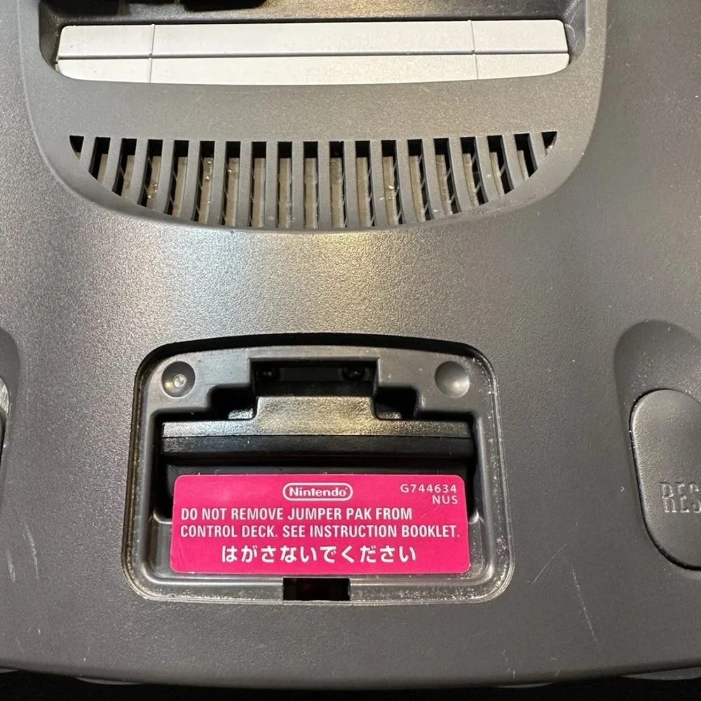 Nintendo Console with Gray and Black Design